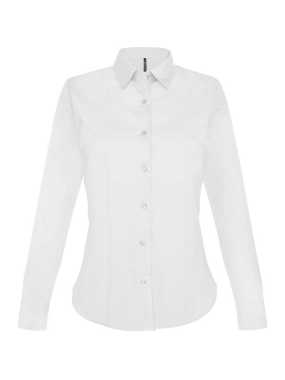 Dámska košeľa (KARIBAN LADIES LONG SLEEVE SHIRT) > biela > XS
