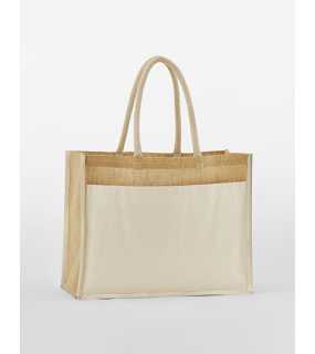 Nákupná taška (WM Cotton Pocket Natural Starched Jute Shopper) > béžová (natural)