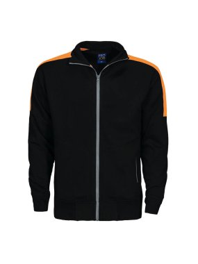 Pánska mikina (PROJOB SWEATSHIRT) > čierna / oranžová > L