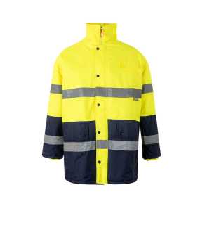 Pánska bunda (VELILLA HV TWO-TONE PARKA) > modrá (marine) / žltá (hi-vis) > 3XL