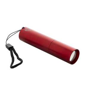 Dobíjacie svietidlo z recyklovaného hliníka > červená
