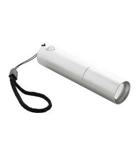 Dobíjacie svietidlo z recyklovaného hliníka > strieborná