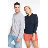 Pánska polokošeľa(KARIBAN MEN'S PIQUÉ LONG SLEEVE POLO SHIRT) > šedá (oxford) > 2XL