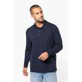 Pánska polokošeľa(KARIBAN MEN'S PIQUÉ LONG SLEEVE POLO SHIRT) > žltá > L