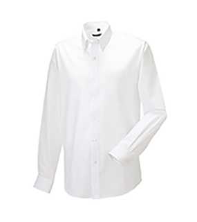 Pánska košeľa(Long Sleeve Easy Care Oxford RUSSELL) > biela > L