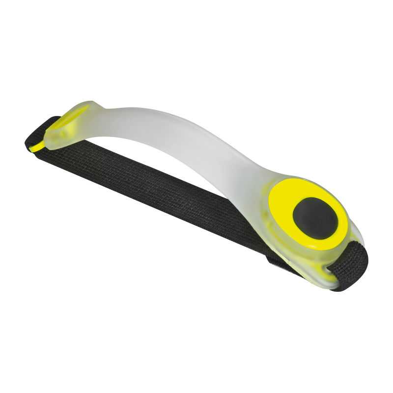 Bezpečnostný LED náramok > žltá