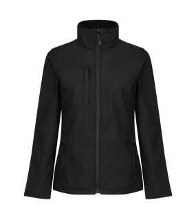 Dámska bunda (REGATTA WOMEN'S OCTAGON II - 3 LAYER MEMBRANE SOFTSHELL)>čierna / čierna>M