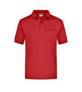 Pánska polokošeľa (JN Polo Piqué Pocket) > červená > XL