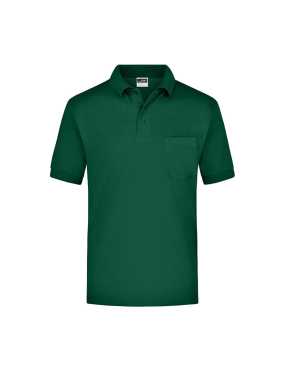 Pánska polokošeľa (JN Polo Piqué Pocket) > zelená (dark) > XL