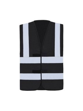 Unisex vesta(Korntex SAFETY/FUNCTIONAL VEST- FOUR REFLECTIVE STRIPES)>čierna>3XL
