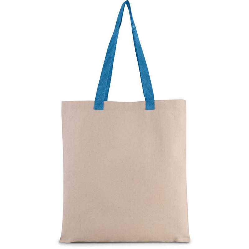Nákupná taška(KIMOOD FLAT CANVAS SHOPPER WITH HANDLE)>prírodná(natural)/modrá(surf)