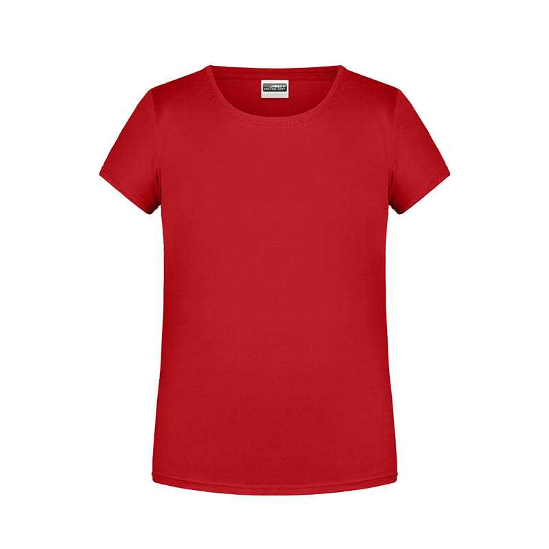 Dievčenské tričko(JN Girls Basic-T) > červená > XS