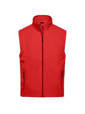 Pánska softshell vesta (JN Men's Softshell Vest) > červená > L