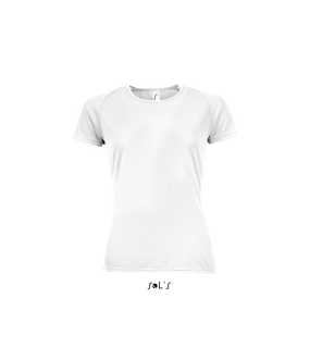 Dámske tričko (SOLS SPORTY WOMEN RAGLAN-SLEEVED T-SHIRT) > biela > M