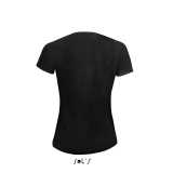 Dámske tričko (SOLS SPORTY WOMEN RAGLAN-SLEEVED T-SHIRT) > čierna > 2XL