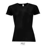 Dámske tričko (SOLS SPORTY WOMEN RAGLAN-SLEEVED T-SHIRT) > čierna > 2XL
