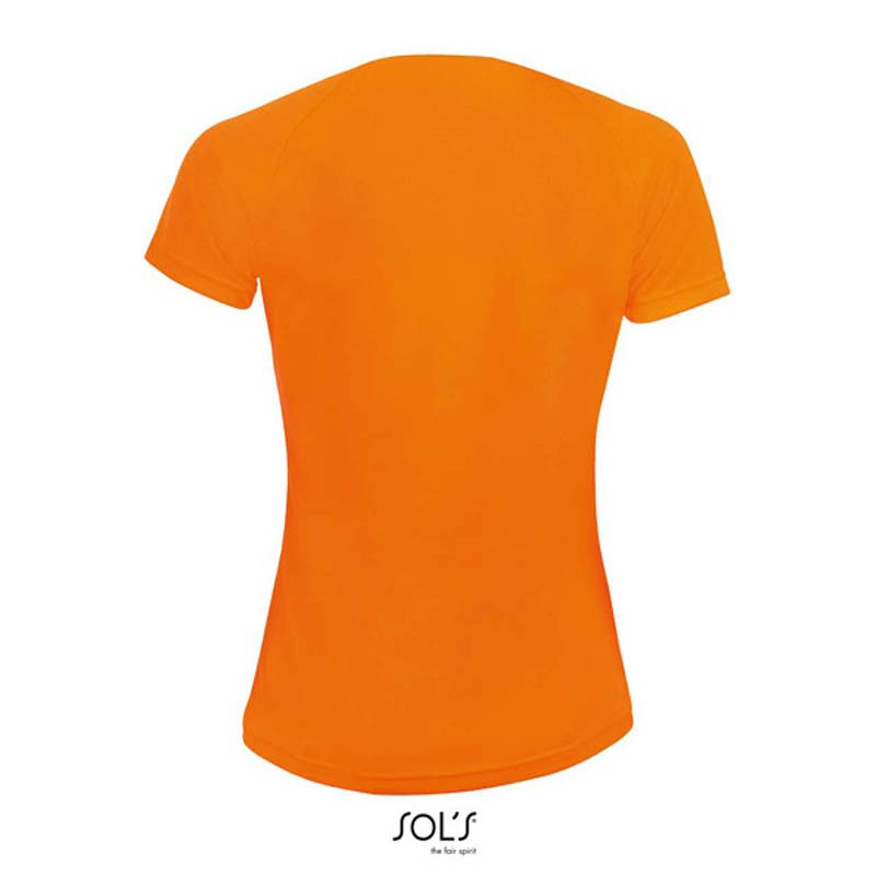 Dámske tričko (SOLS SPORTY WOMEN RAGLAN-SLEEVED T-SHIRT) > oranžová (neon) > 2XL