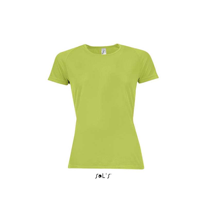 Dámske tričko (SOLS SPORTY WOMEN RAGLAN-SLEEVED T-SHIRT) > zelená (apple) > 2XL