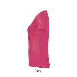 Dámske tričko (SOLS SPORTY WOMEN RAGLAN-SLEEVED T-SHIRT) > ružová (neon coral) > L