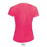 Dámske tričko (SOLS SPORTY WOMEN RAGLAN-SLEEVED T-SHIRT) > ružová (neon coral) > L