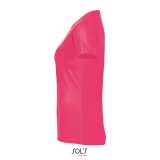 Dámske tričko (SOLS SPORTY WOMEN RAGLAN-SLEEVED T-SHIRT) > ružová (neon coral) > L