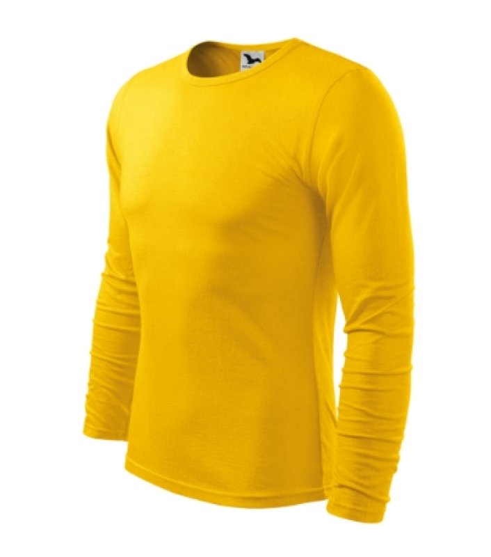 Pánske tričko (MALFINI Fit-T Long Sleeve 160) > žltá > S