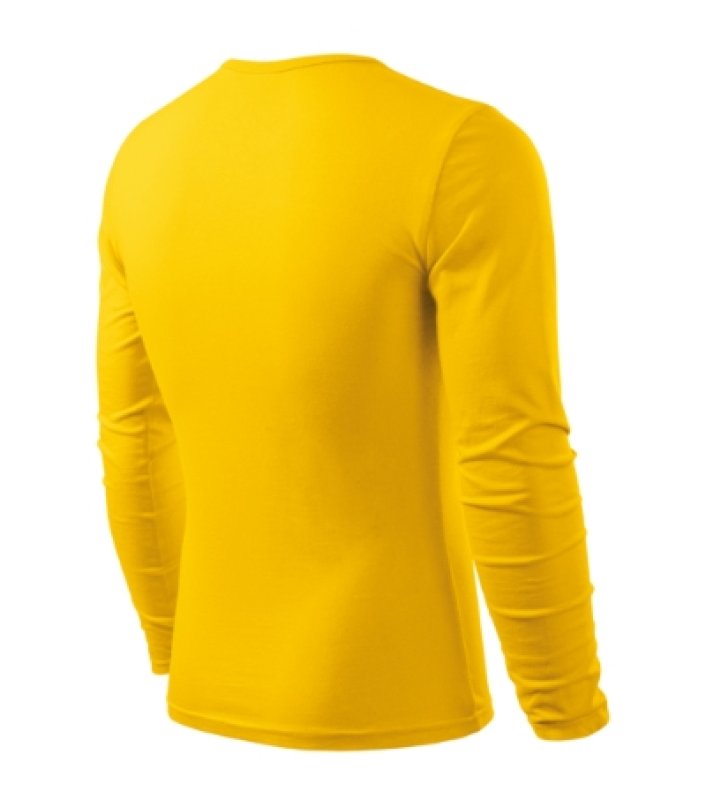 Pánske tričko (MALFINI Fit-T Long Sleeve 160) > žltá > S