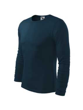 Pánske tričko (MALFINI Fit-T Long Sleeve 160) > modrá (tmavo) > 3XL