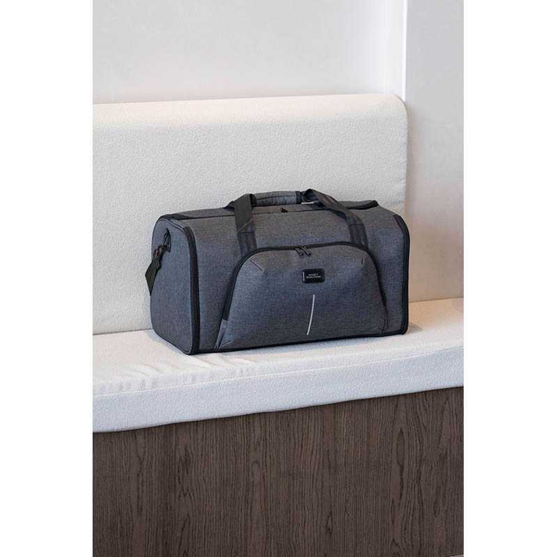 Recyklovaná cestovná taška Voyager > sivá