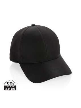 6 dielna športová šiltovka Impact z 280g rec. bavlny AWARE > čierna