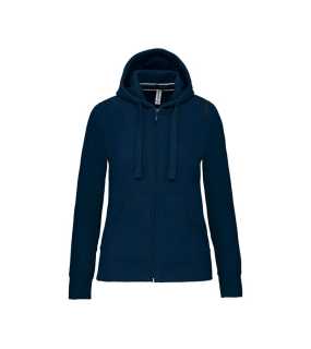 Dámska mikina (Kariban"LADIES' HOODED FULL ZIP SWEATSHIRT") > modrá (navy) > M