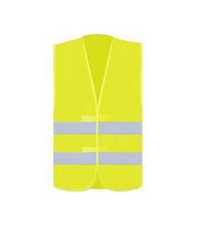 Unisex vesta (Korntex BASIC SAFETY VEST FOR PRINT "KARLSRUHE" - 2 VELCRO) > žltá > XL