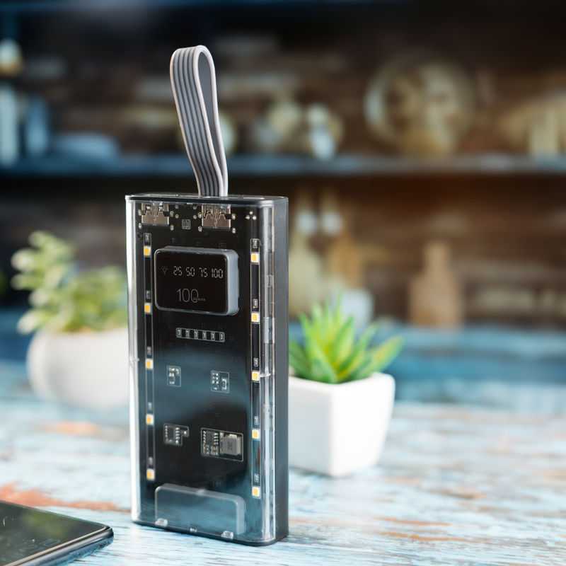 Power bank Darwin 10 000 mAh > transparentná
