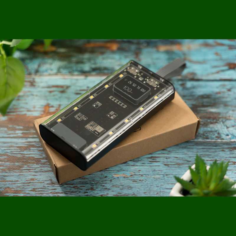Power bank Darwin 10 000 mAh > transparentná
