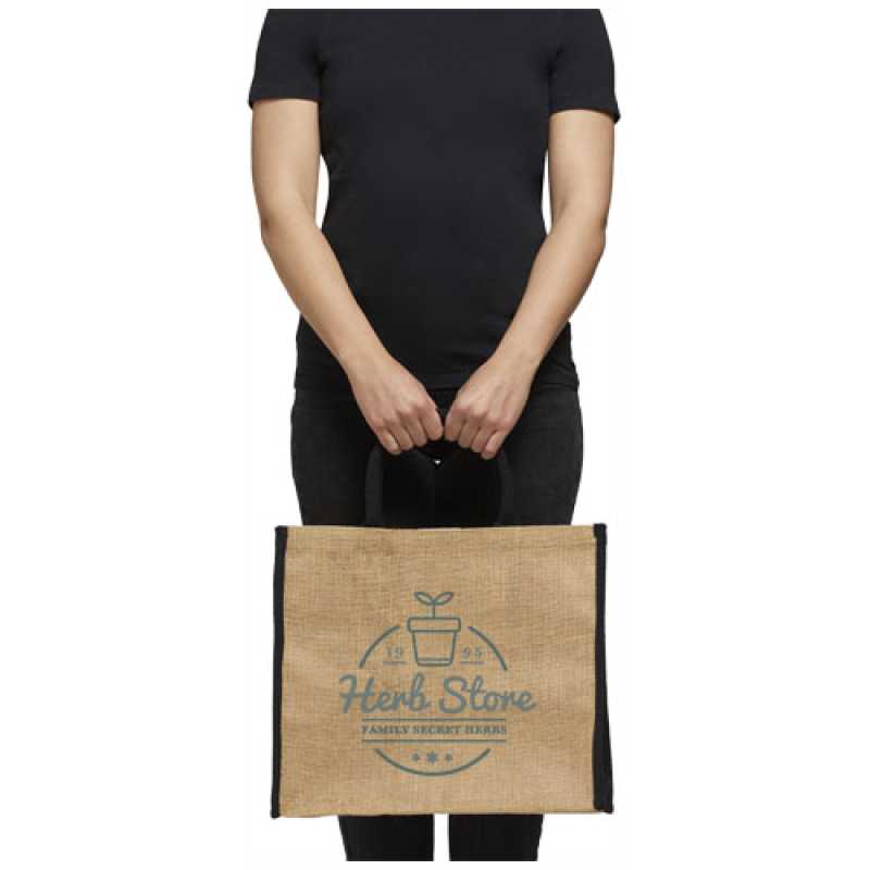 Jutová darčeková taška > prírodná