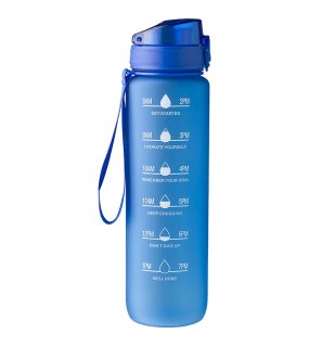 Fľaša z RPET 1000 ml > modrá (cobalt)