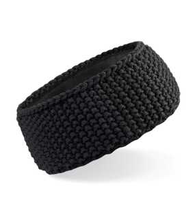 Unisex čelenka (Beechfield Slopeside Waffle Headband) > čierna