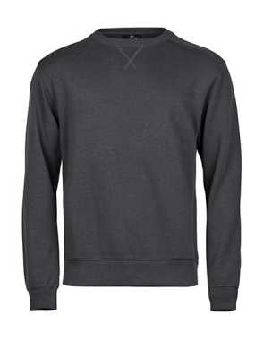 Unisex mikina (Tee Jays Ribbed Interlock Crew Neck) > šedá (dark) > XL