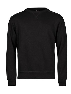 Unisex mikina (Tee Jays Ribbed Interlock Crew Neck) > čierna > L