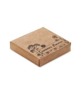 Lisovaná rašelina so semenami letných kvetov > béžová