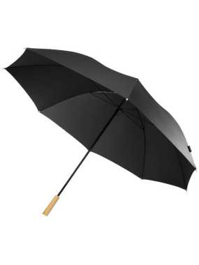 Větruodolný golfový deštník Romee 30'' z recyklovaného PET materiálu>čierna (solid)