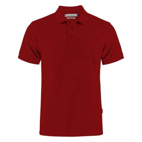 Pánska polokošeľa (James Harvest NEPTUNE POLO REGULAR FIT) > červená (dark) > S