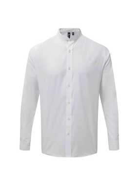 Unisex košeľa (Premier BANDED COLLAR 'GRANDAD' LONG SLEEVE SHIRT) > biela > XL