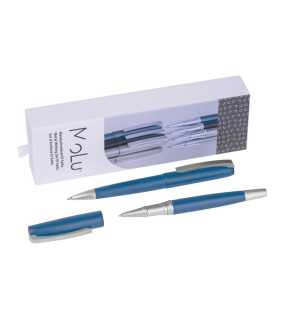 Kovová písacia súprava El Salto (MOLU) > modrá