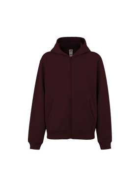 Detská mikina (MUKUA KIDS ZIPPED HOOD SWEATSHIRT) > červená (wine) > 9/11