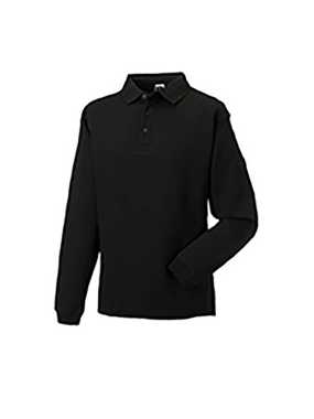 Pánska rugby polokošeľa(Heavy Duty Collar RUSSELL) > čierna > 3XL