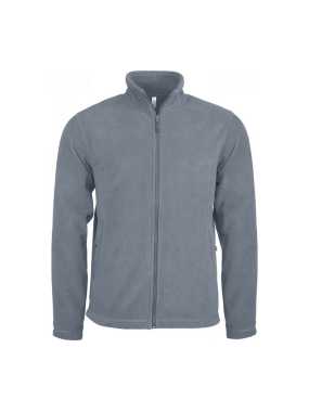 Pánska mikina (KARIBAN FULL ZIP MICROFLEECE JACKET) > šedá (convoy) > 2XL