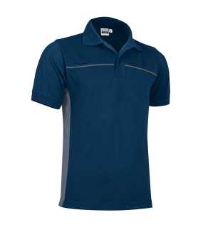 Unisex polokošeľa (THUNDER) > modrá (orion navy) / šedá (cement) > L