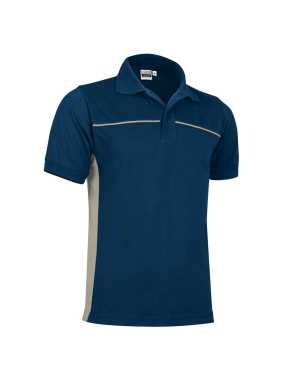 Unisex polokošeľa (THUNDER) > modrá (orion navy) / béžová (sand) > S