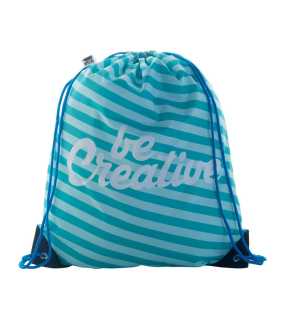 | Taška na šnúrku na zákazku > modrá / biela